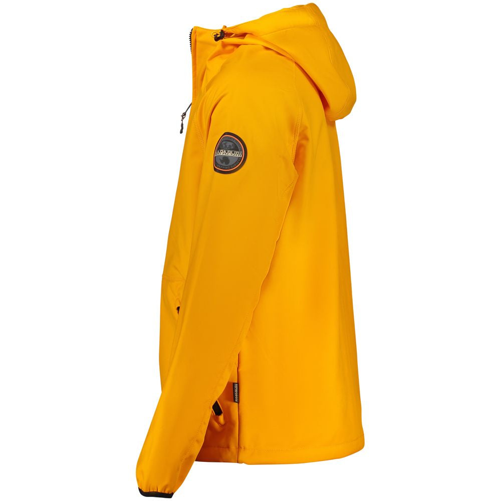 Napapijri Orange Polyester Shell Jacket Napapijri