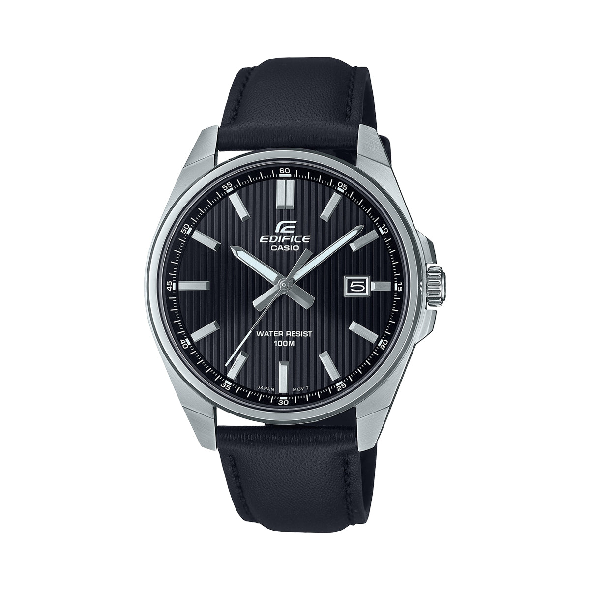 CASIO EDIFICE Mod. CLASSIC DATE - LEATHER, BLACK ***SPECIAL PRICE*** WATCHES