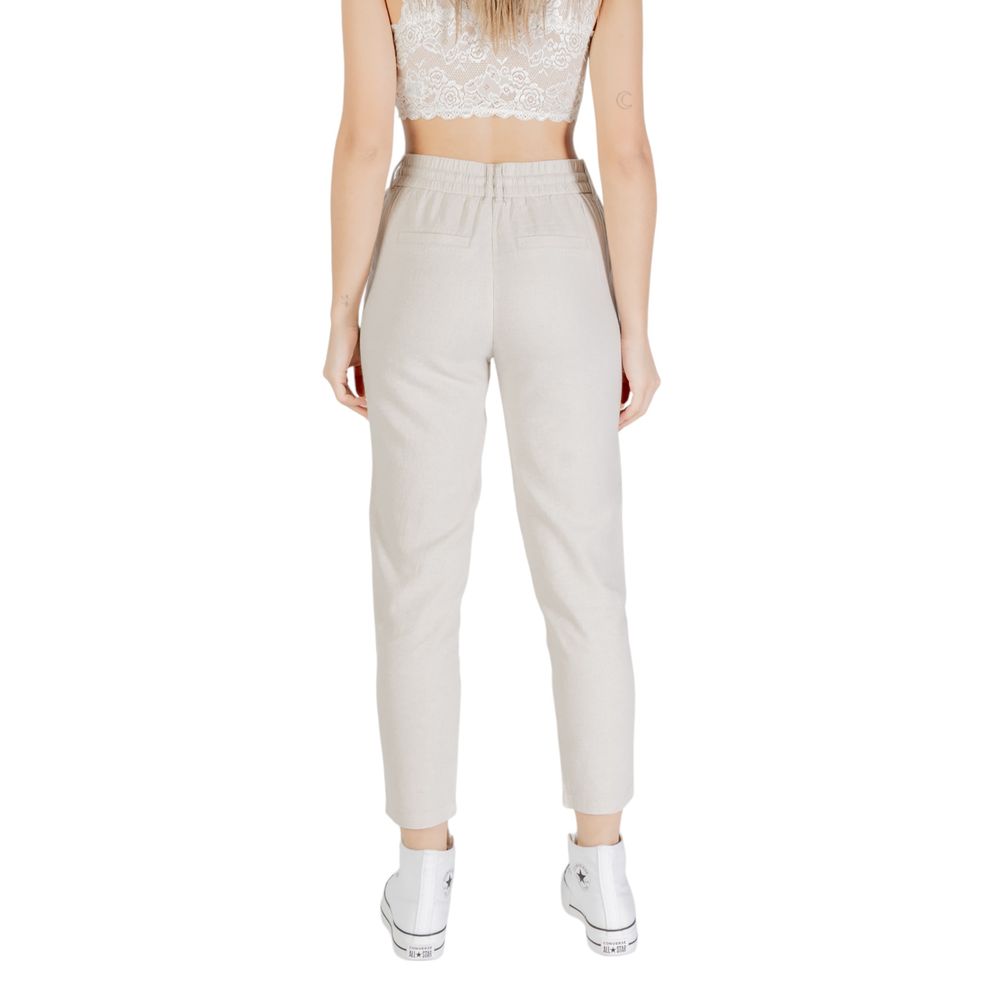 Only Bicolor Linen Casual Pants Only