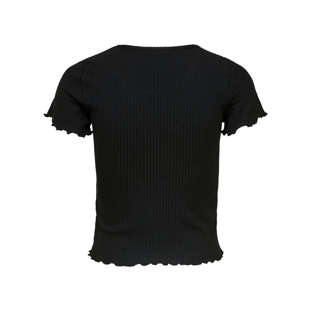 Only Black Polyester T-Shirt Only