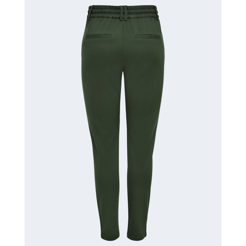 Only Green Viscose Casual Pants Only