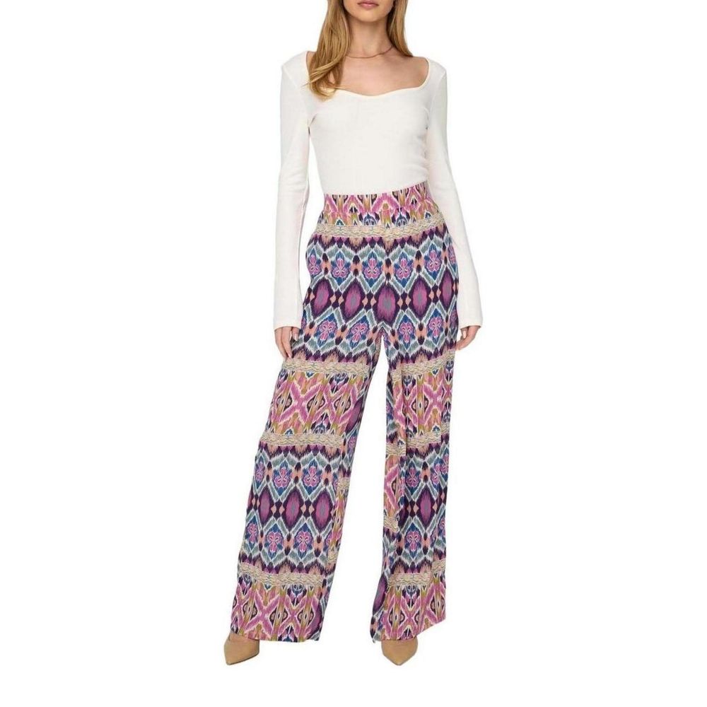 Only Multicolor Recycled Polyester Casual Pants Only