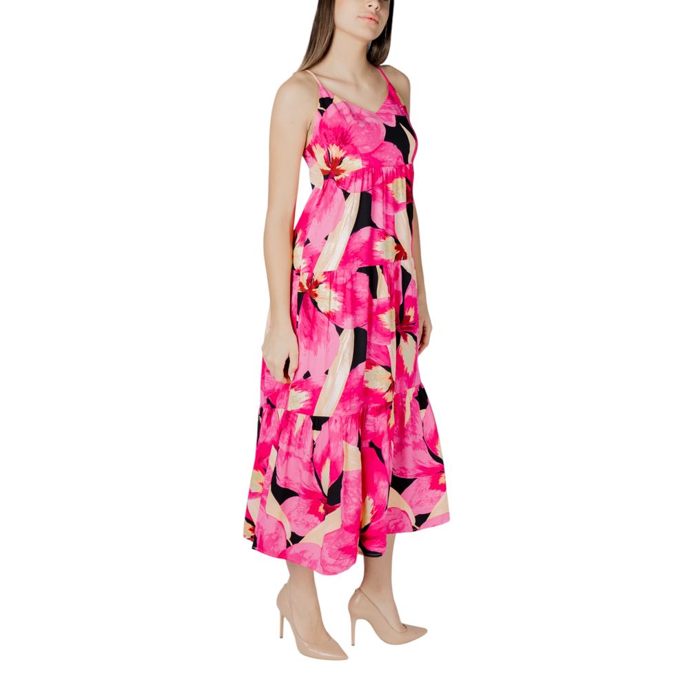 Only Multicolor Viscose Long Dress Only