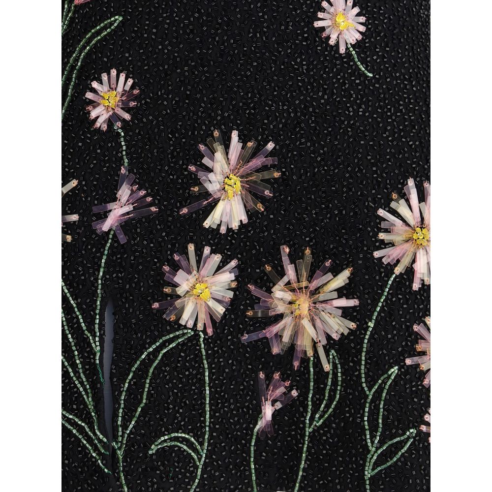 Staud Black Nylon Cocktail Dress Staud