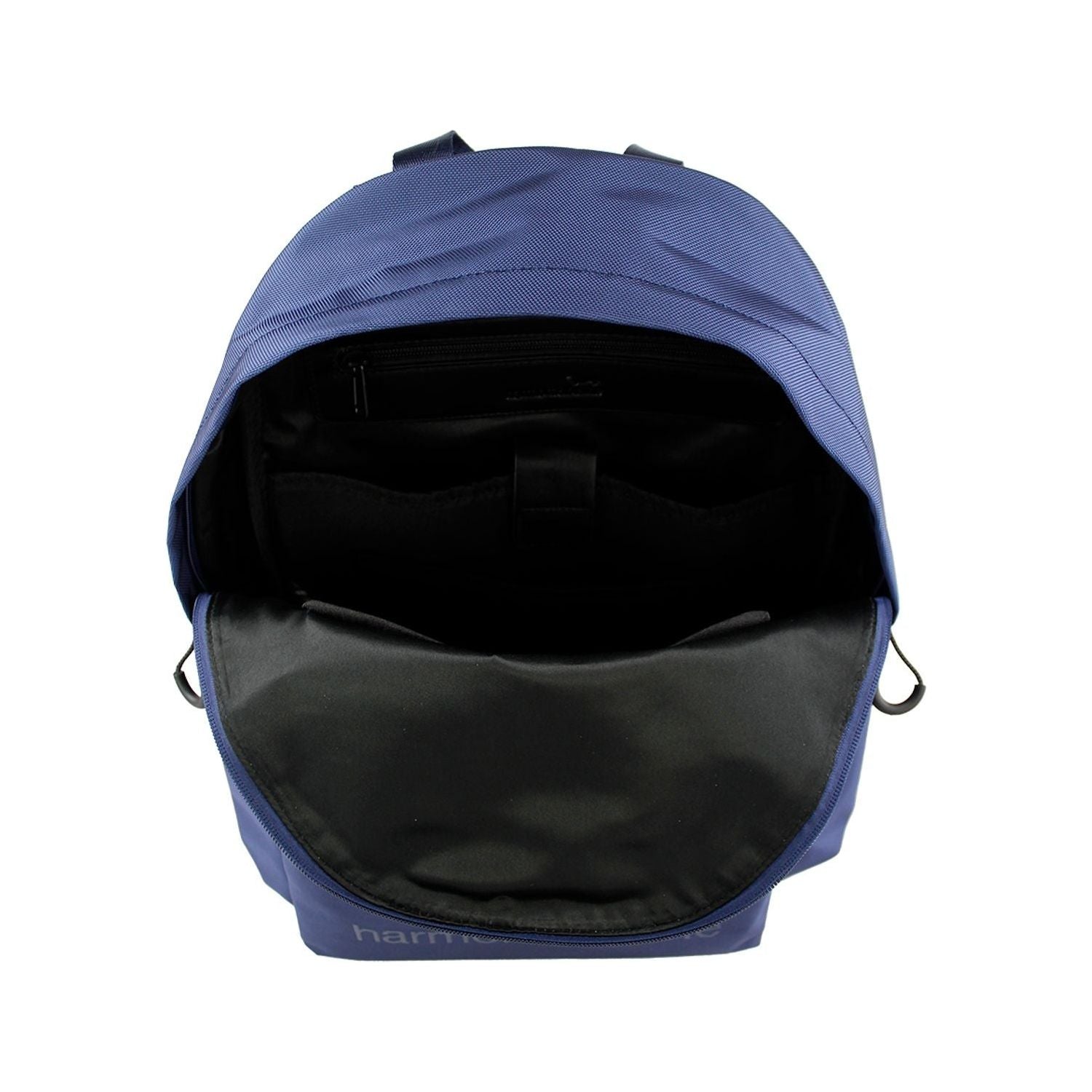 Front view with bag zipped and handles upright.