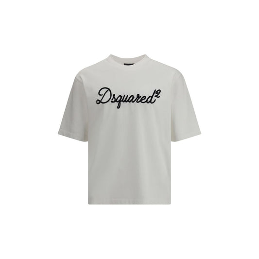 Dsquared² White Cotton T-Shirt 1728,72470364320,Clothing,Dsquared²,L,M,Men,New with tags,T-Shirts - Clothing,White,XL,XXL