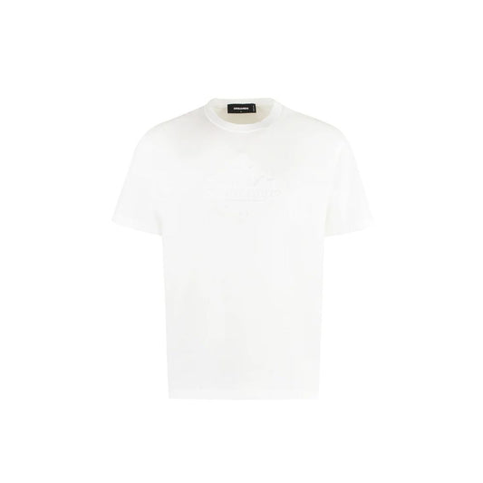 Dsquared² White Cotton T-Shirt 1728,40,75611013280,Clothing,Dsquared²,New with tags,T-Shirts - Clothing,White,Women