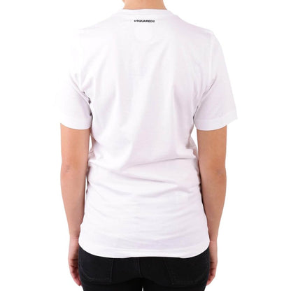 Dsquared² White Cotton T-Shirt 1728,40,75611013280,Clothing,Dsquared²,New with tags,T-Shirts - Clothing,White,Women