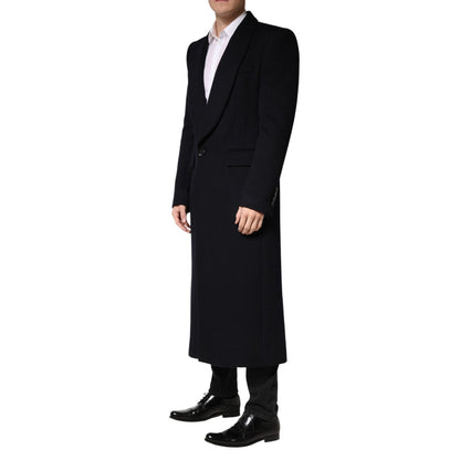 Dolce & Gabbana Black Single Breasted Trench Coat Jacket