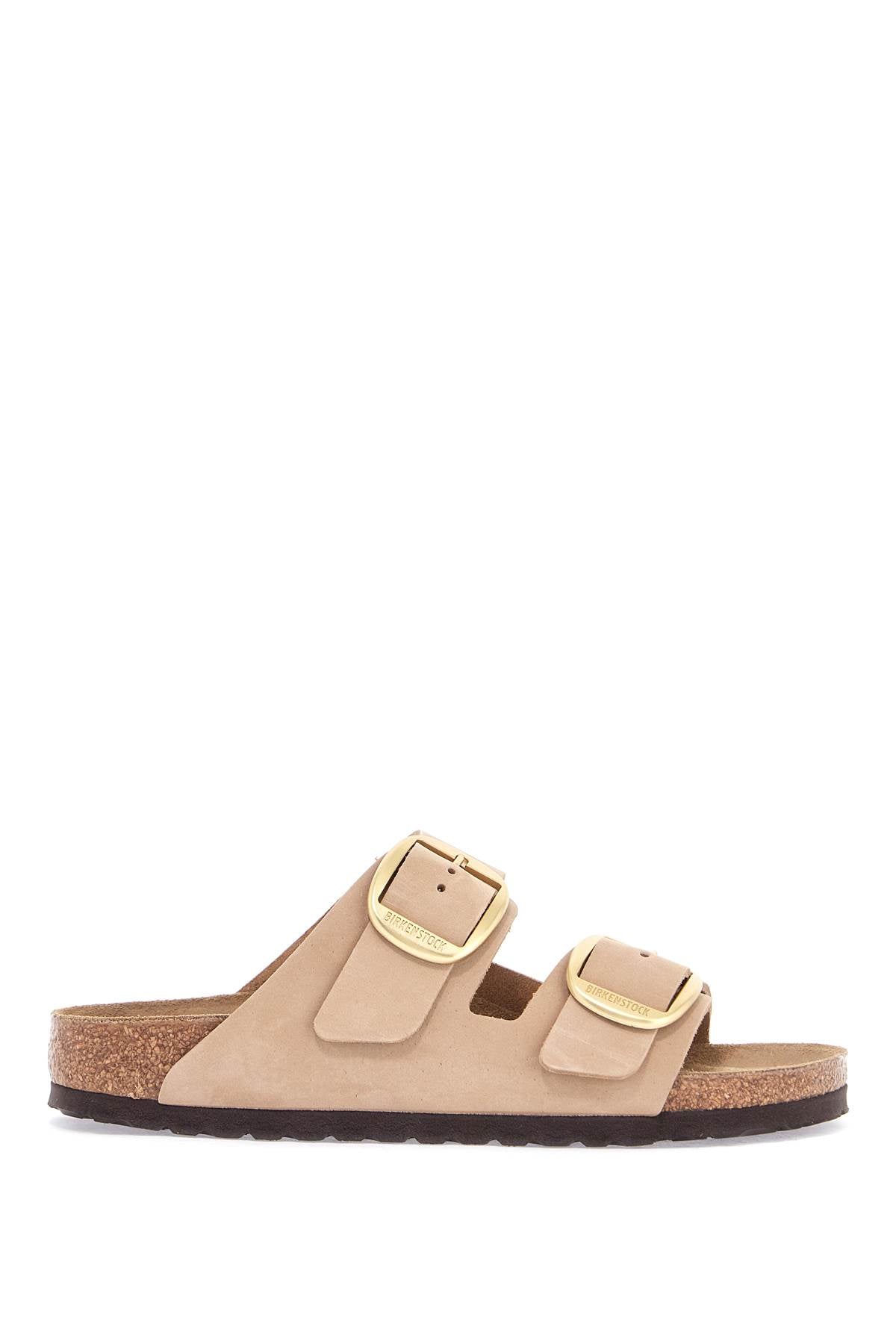 Birkenstock nubuck leather sandals sandcastle with golden buckles Sandals Birkenstock