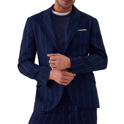 Brunello Cucinelli Blue Virgin Wool Blazer 1728,75611013280,Blazers - Suits & Blazers - Clothing,Blue,Brunello Cucinelli,Clothing,IT46 | S,Men,New with tags,Suits & Blazers - Clothing