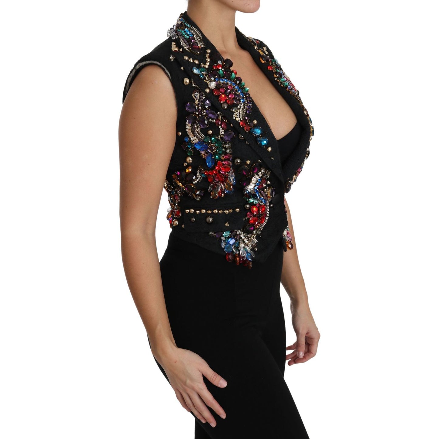 Dolce & Gabbana Enchanted Sicily Crystal-Embellished Vest Dolce & Gabbana