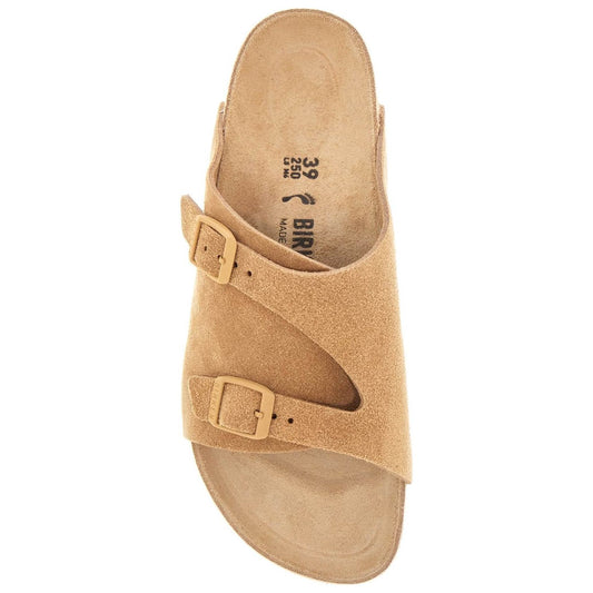 Birkenstock beige suede zurich sandals with adjustable buckles Sandals Birkenstock