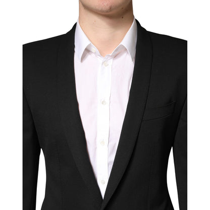 Dolce & Gabbana Black Embellished Single Breasted Blazer