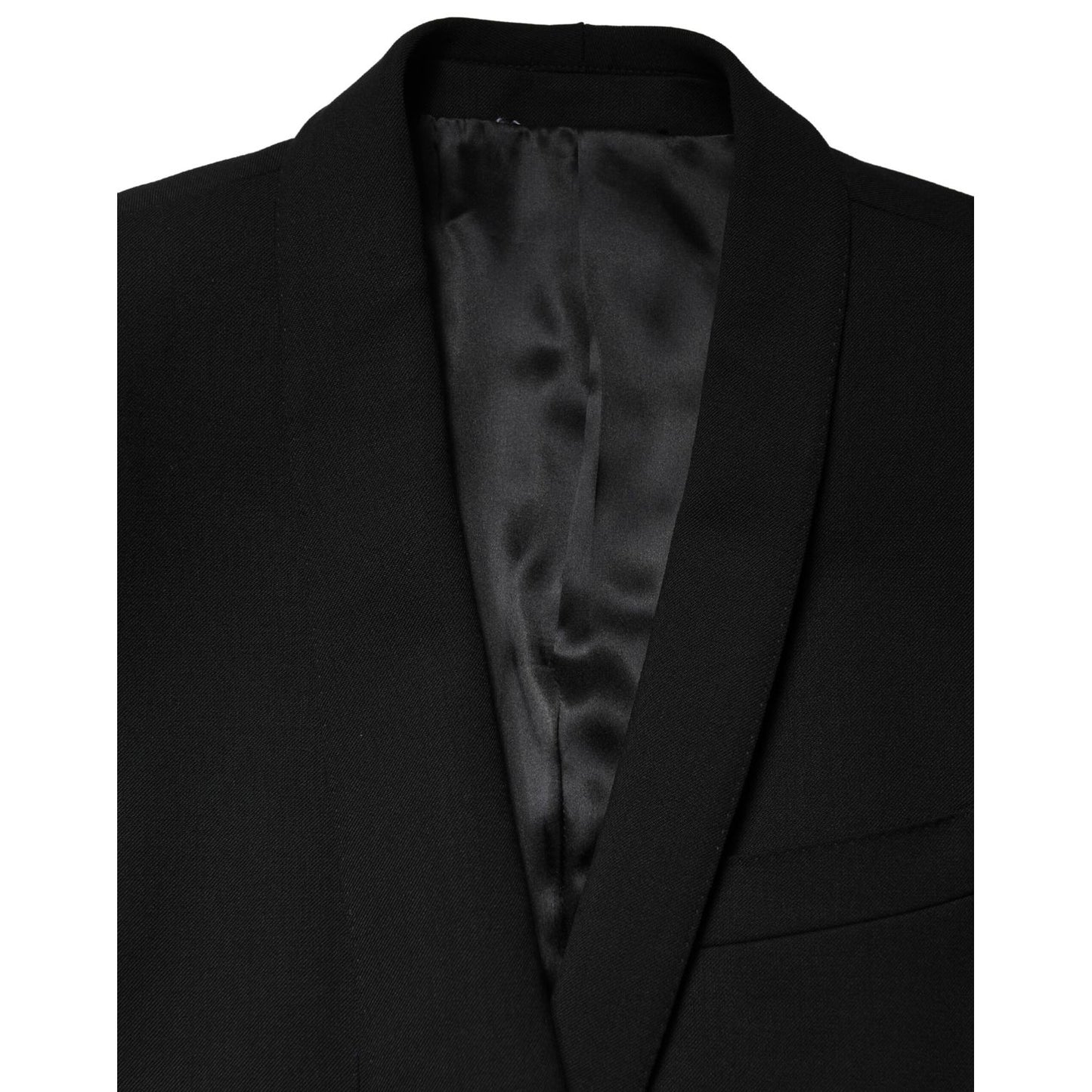 Dolce & Gabbana Black Embellished Single Breasted Blazer