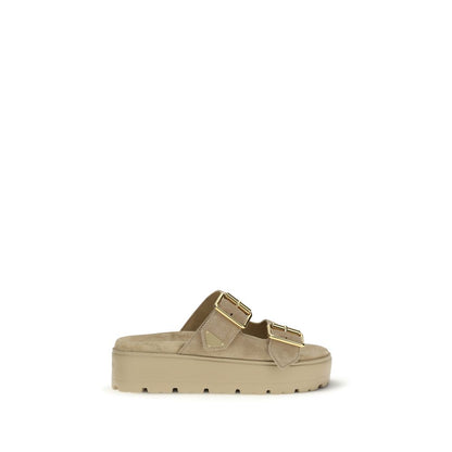Prada Beige Calf Leather Bos Taurus Platform Sandals 1728,72470364320,Beige,EU36/US6,EU37/US7,EU38.5/US8.5,EU39/US9,EU40/US10,EU41/US11,New with tags,Platforms - Sandals - Shoes,Prada,Sandals - Shoes,Shoes,Women
