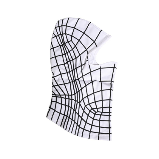Dolce & Gabbana Men White Stripes Nylon Ski Mask Balaclava Hat