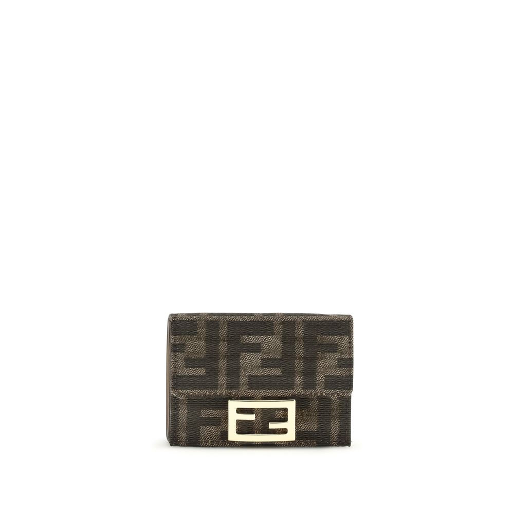 Fendi Brown The FF trifold Wallet