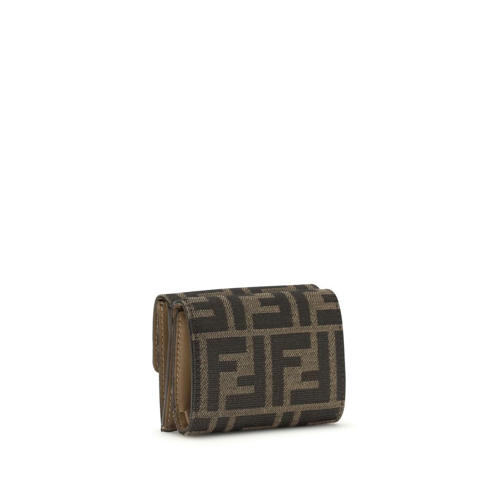 Fendi Brown The FF trifold Wallet