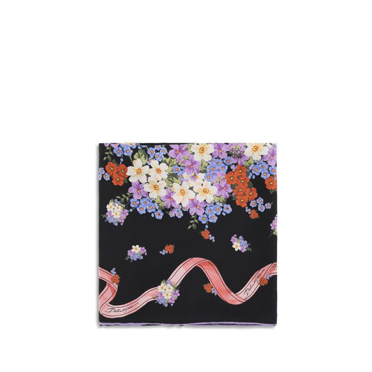 Dolce & Gabbana Multicolor Silk Scarf 1728,72470364320,Accessories,Dolce & Gabbana,Multicolor,New with tags,Scarves - Accessories,Scarves - Scarves - Accessories,Women