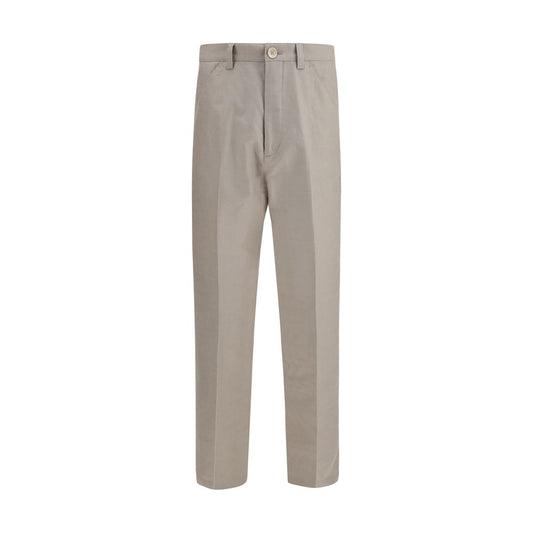 Brunello Cucinelli Beige Cotton Dress Pants