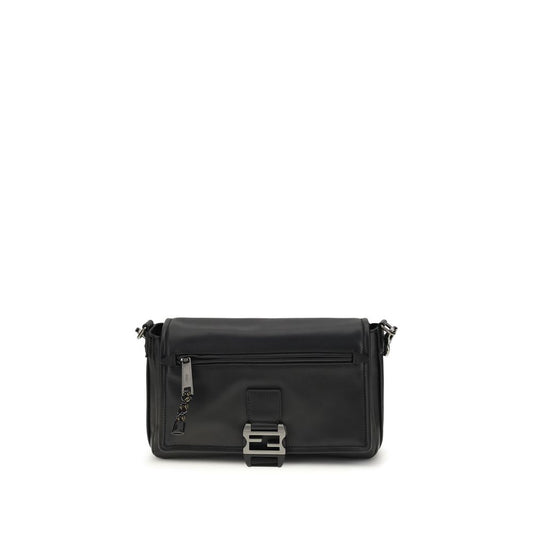 Fendi Black Calf Leather Bos Taurus Shoulder Bag 1728,72470364320,Bags,Black,Fendi,Men,New with tags,Shoulder Bags - Bags