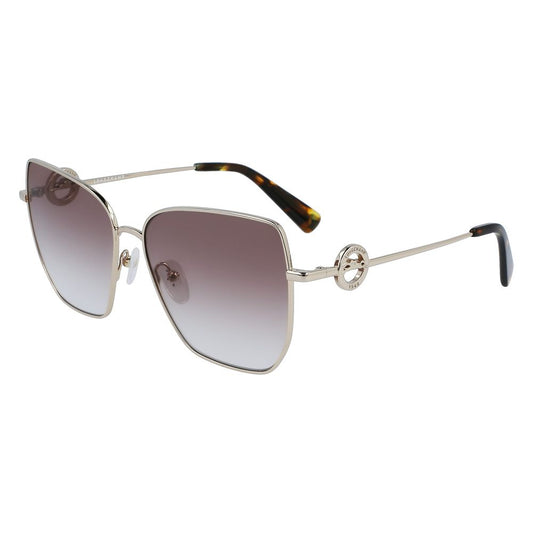 Longchamp Gold Metal Sunglasses 1728,67434610848,Accessories,Glasses and Sunglasses - Accessories,Gold,Longchamp,New with tags,Sunglasses - Glasses and Sunglasses - Accessories,Women