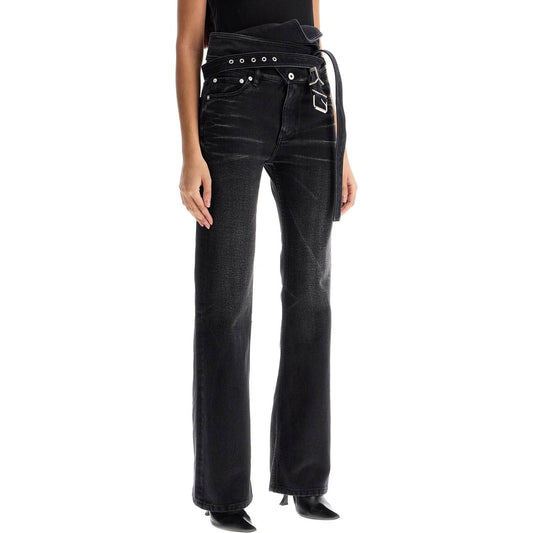 Y Project bootcut jeans with criss-cross Jeans Y Project