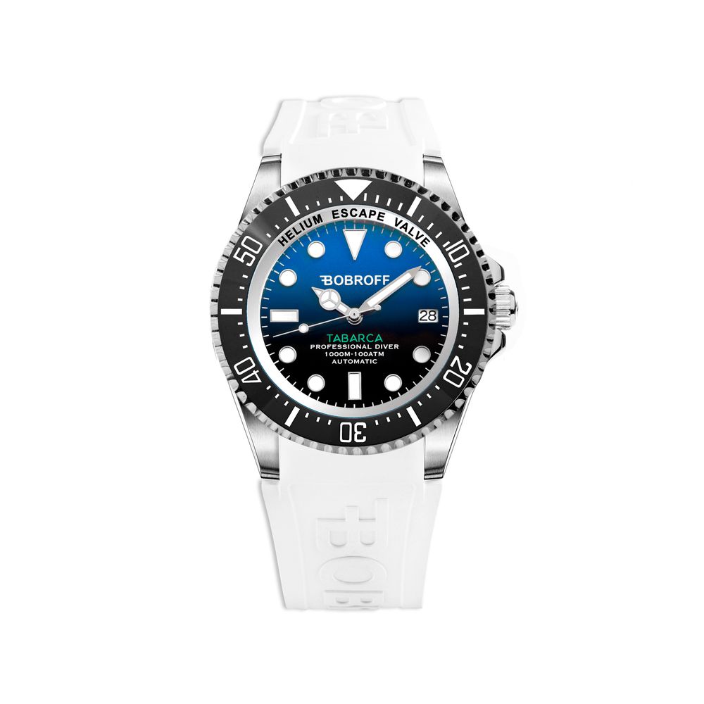Bobroff White Rubber Sport Watch