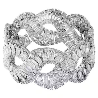 Swarovski Gray Stainless Steel Bracelet
