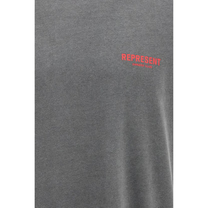 Represent Gray Cotton T-Shirt