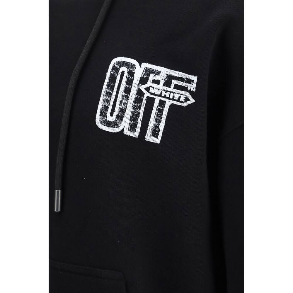 Off-White Black Cotton Sweatshirt
