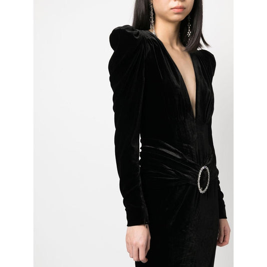 Alessandra Rich Dresses Black Dresses Alessandra Rich White Smoke