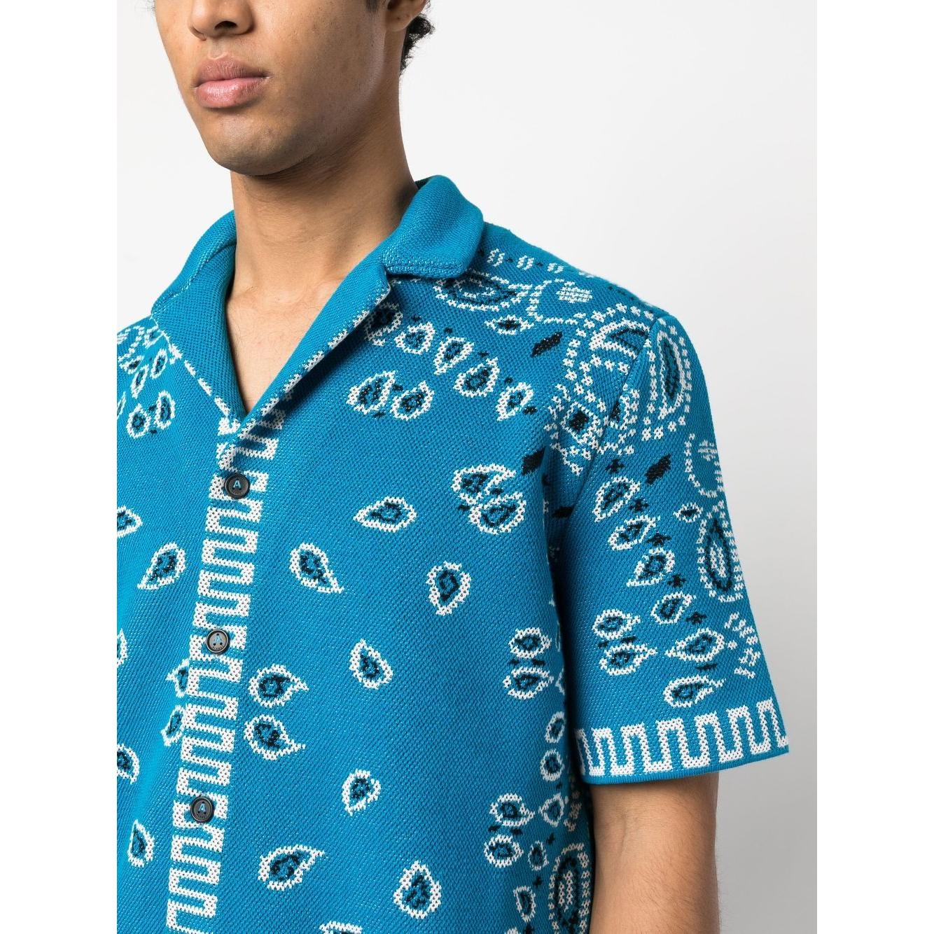 Alanui Shirts Clear Blue Shirts Alanui Light Gray