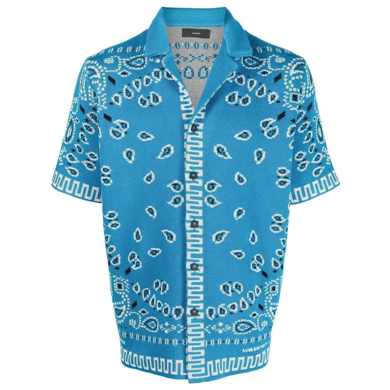 Alanui Shirts Clear Blue Shirts Alanui Steel Blue