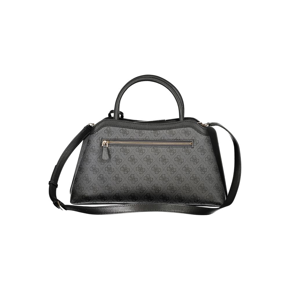 Guess Jeans Nero Poliuretano Women's Bag with Handles and Adjustable Strap