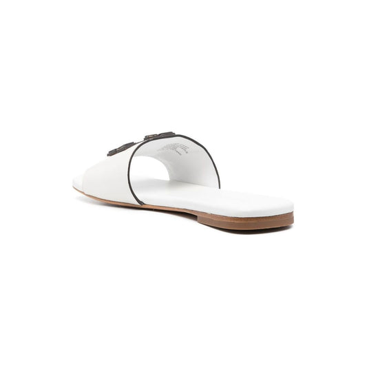 Tory Burch Logo Embossed Slides Sandals Tory Burch Lavender