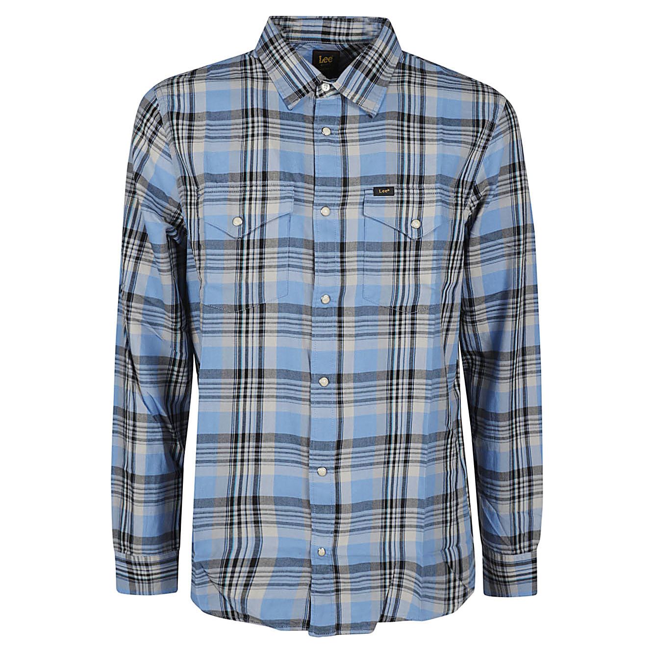 Lee Shirts Clear Blue Shirts Lee Light Slate Gray