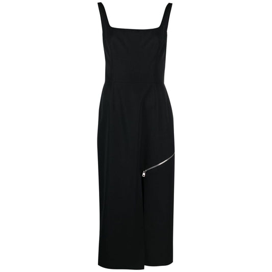 Alexander McQueen zip-embellished Midi Dress Dresses Alexander Mcqueen Black