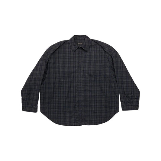 Balenciaga Checked pattern flannel shirt Shirts Balenciaga Dark Slate Gray