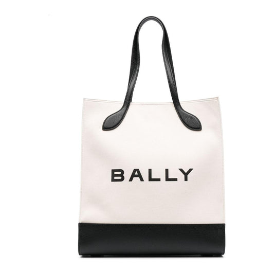 Bally logo print tote bag Shopper Bally Misty Rose