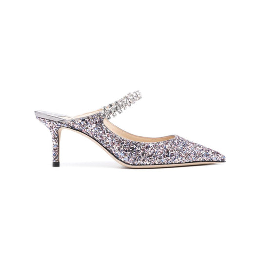 Jimmy Choo With Heel Silver Medium Heel Jimmy Choo Light Gray