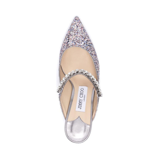 Jimmy Choo With Heel Silver Medium Heel Jimmy Choo Gray