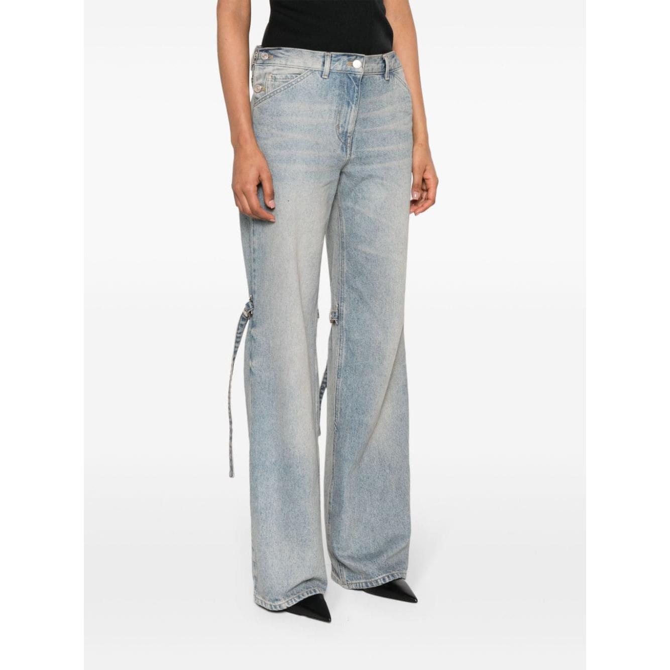 COURREGES PRE Jeans Clear Blue Jeans Courreges Pre White Smoke