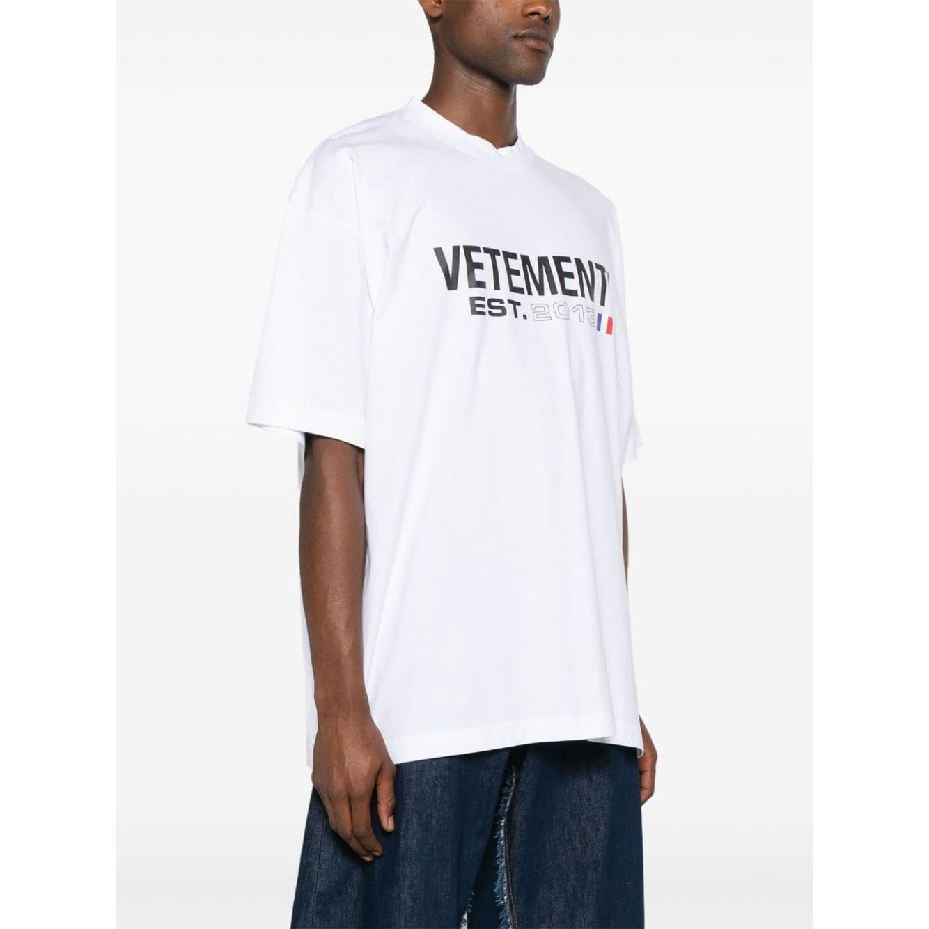 Vetements T-shirts and Polos White Topwear Vetements