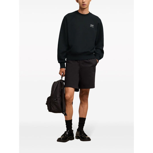 Ami Paris Sweaters Black Topwear Ami Paris Black
