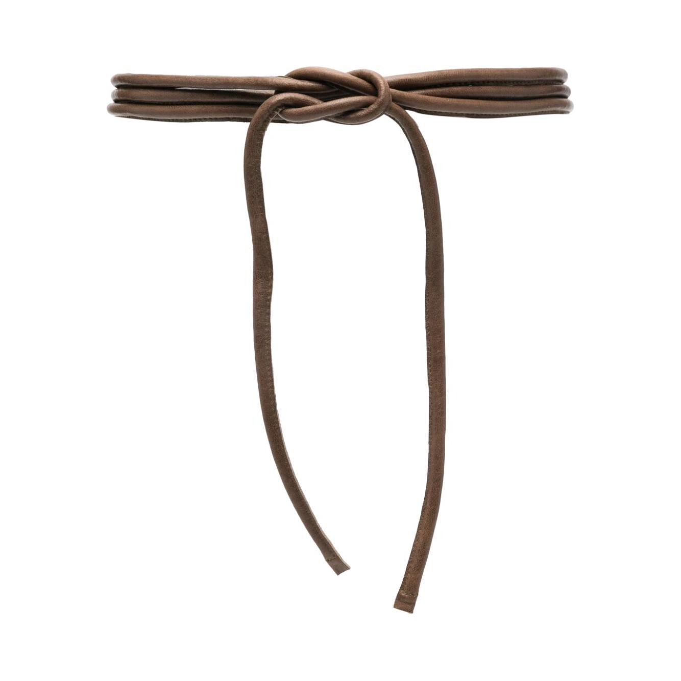 FURLING BY GIANI coffee brown leather padded Belt Belts Furling By Giani