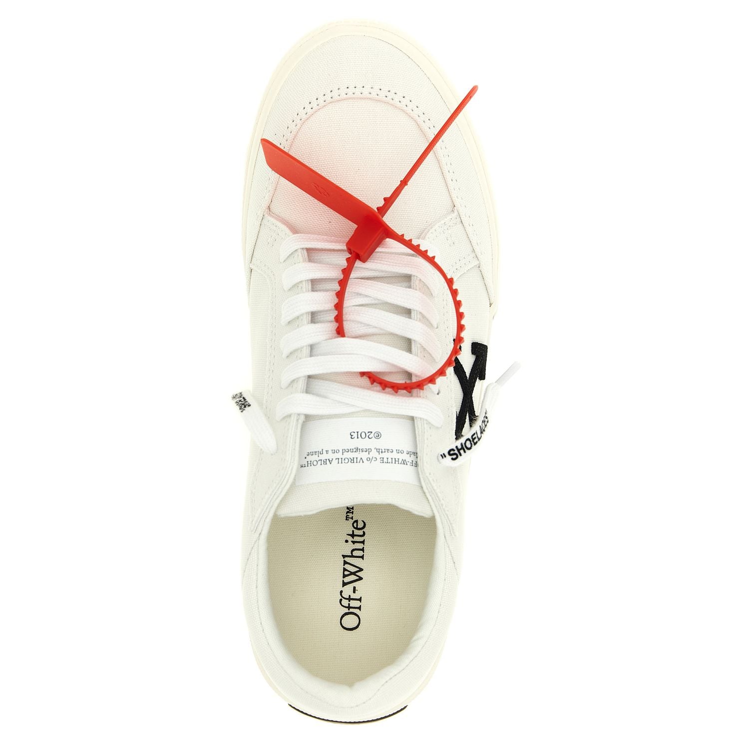 Off-White Bicolor Cotton Low Top Sneakers