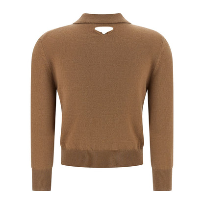Prada Beige Cashmere Polo Shirt