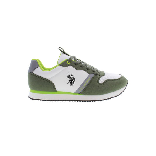 U.S. POLO ASSN. Green Polyester Men's Sneaker